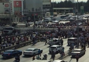 Damperi Açık Tanker Üst Geçidi Yıktı!