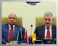 Ulaştırma Bakanı Binali Yıldırım, Libya Ulaştırma Bakanı Ziydan?la Görüştü