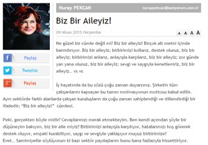 Biz Bir Aileyiz!