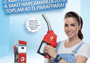 TOTAL’den Yapılacak Harcamalara 40 TL Parafpara