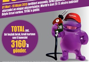 Total'den Worldcard'a Özel İndirim!